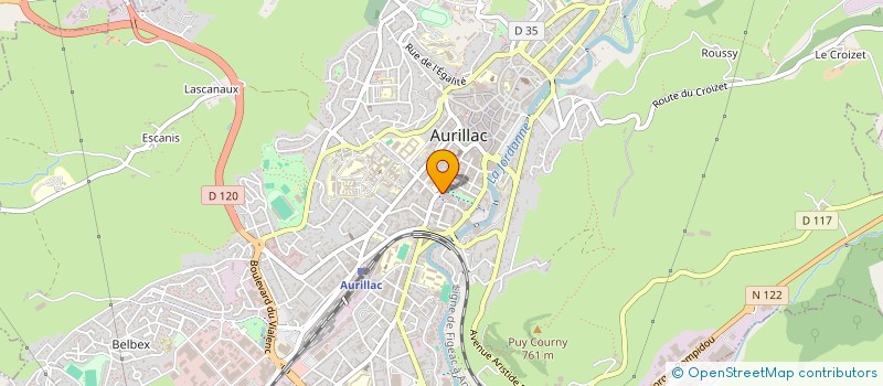 localisation de l'entreprise ORCHESTRE SYMPHONIQUE HAUTE AUVERGNE à AURILLAC