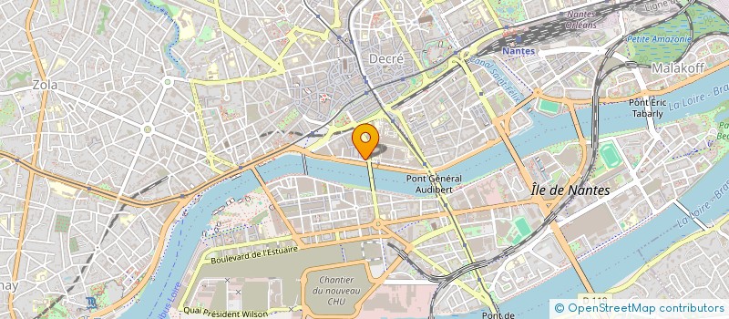 localisation de l'entreprise ORCHESTRE UNIVERSITAIRE DE NANTES  NANTES