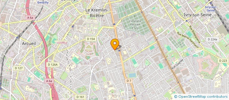 localisation de l'entreprise ORCHID  VILLEJUIF