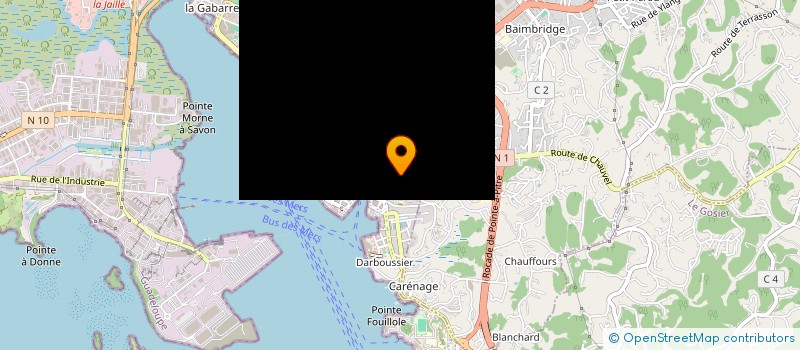 localisation de l'entreprise ORCHIDEE 10  POINTE A PITRE