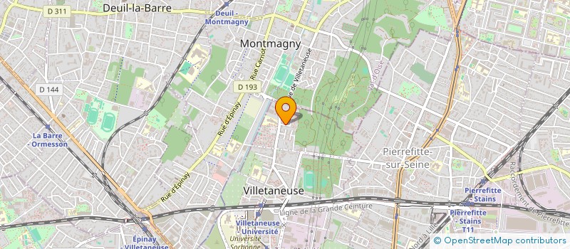 localisation de l'entreprise ORCHIDEE  VILLETANEUSE