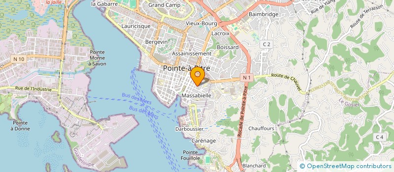 localisation de l'entreprise ORCHIDEE 49  POINTE A PITRE