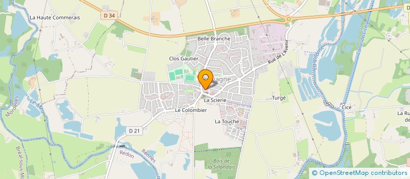 localisation de l'entreprise ORCHIDEE à CHAVAGNE