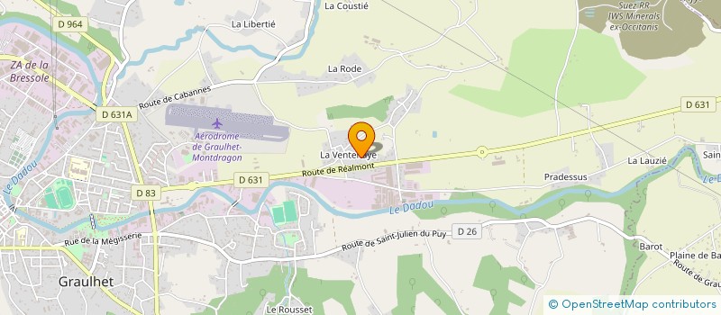 localisation de l'entreprise ORCHIDEE  GRAULHET