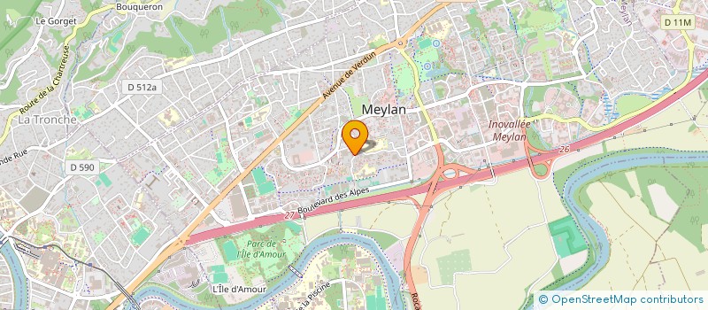localisation de l'entreprise ORCHIDEE à MEYLAN