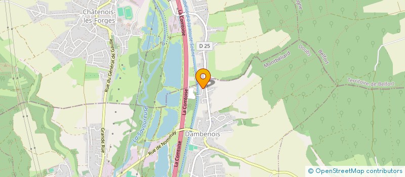 localisation de l'entreprise ORCHIDEE  DAMBENOIS