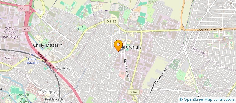 localisation de l'entreprise ORCHIDEE à MORANGIS