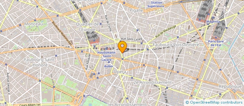 localisation de l'entreprise ORCHIDEE BLEUE à PARIS