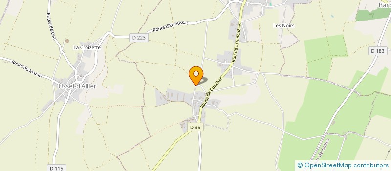 localisation de l'entreprise ORCHIDEE PRESTIGE  ETROUSSAT