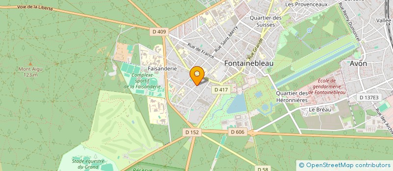localisation de l'entreprise ORCHIDEE SAINT HONORE à FONTAINEBLEAU