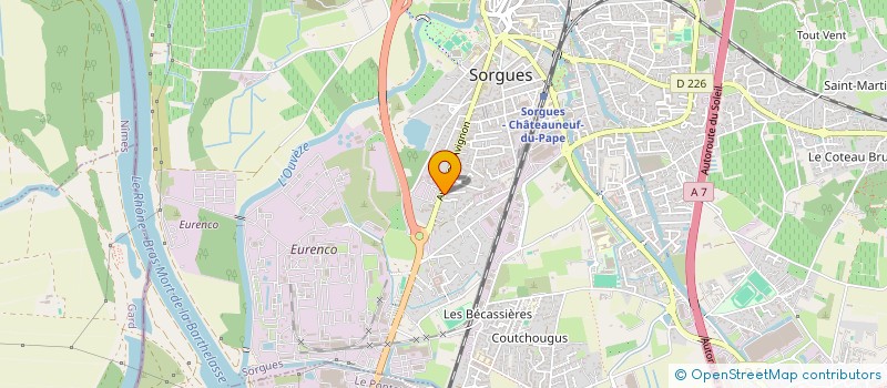 localisation de l'entreprise ORCHIDEE VOYAGES à SORGUES