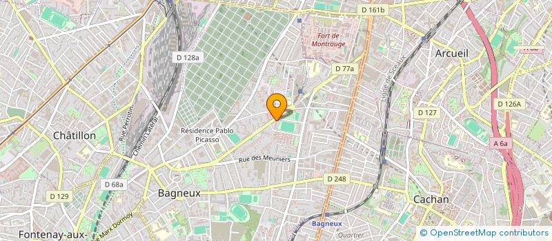 localisation de l'entreprise ORCHIDEES 92- ARDJ à BAGNEUX
