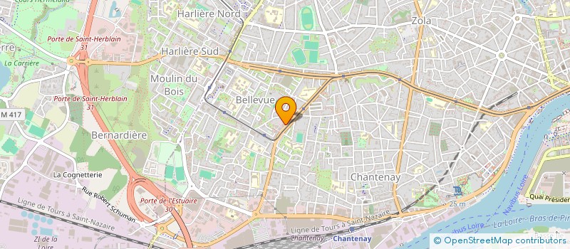 localisation de l'entreprise ORCHIDEUS à NANTES
