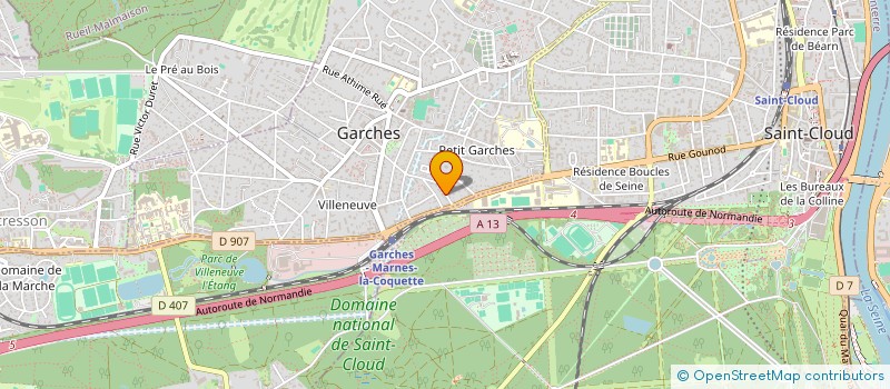 localisation de l'entreprise ORCHIDIA à GARCHES