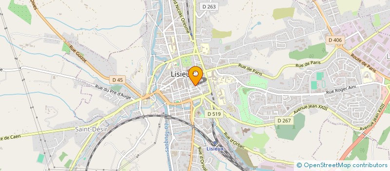 localisation de l'entreprise ORCHIS à LISIEUX