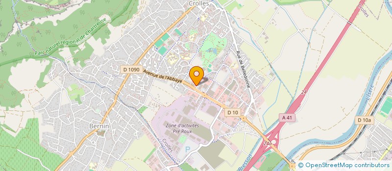 localisation de l'entreprise ORCHIS-ELECTRONIQUE à CROLLES