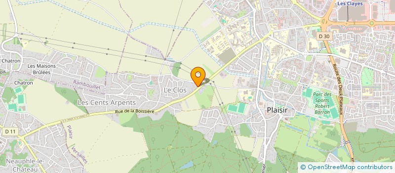 localisation de l'entreprise ORCHITECH 78 à PLAISIR