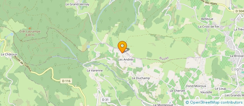 localisation de l'entreprise ORCIAL DEVELOPPEMENT  COGNY