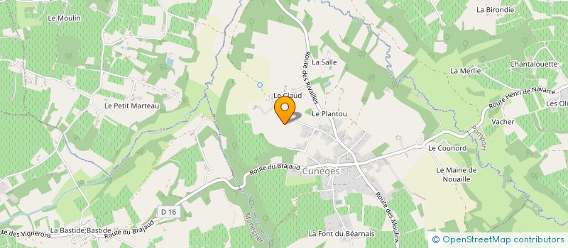 localisation de l'entreprise ORCIERES 1 à MONBAZILLAC