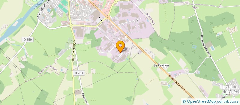 localisation de l'entreprise ORCIG à SABLE-SUR-SARTHE