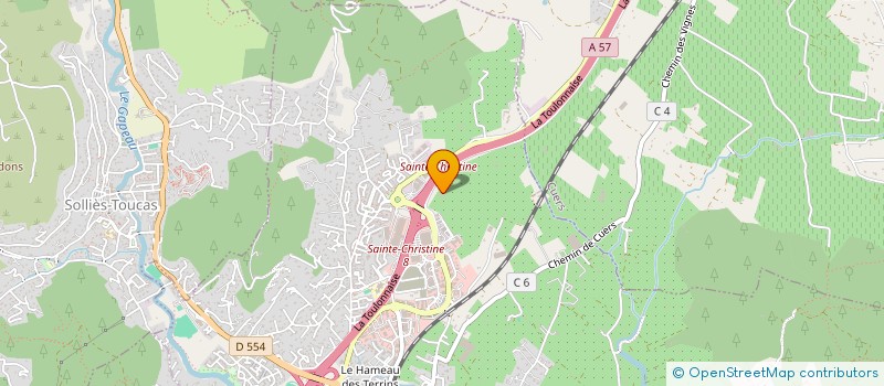 localisation de l'entreprise ORCIOTEA  SOLLIES-PONT