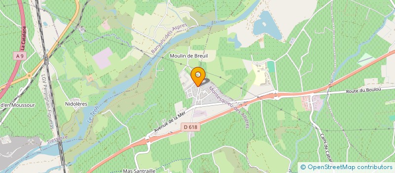 localisation de l'entreprise ORCOFO  MONTESQUIEU-DES-ALBERES