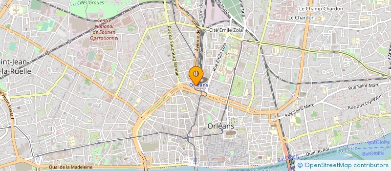 localisation de l'entreprise ORCOM à ORLEANS