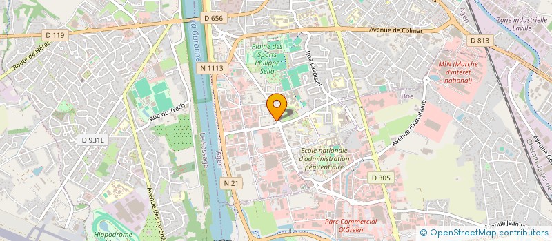 localisation de l'entreprise ORCOM AGEN  AGEN