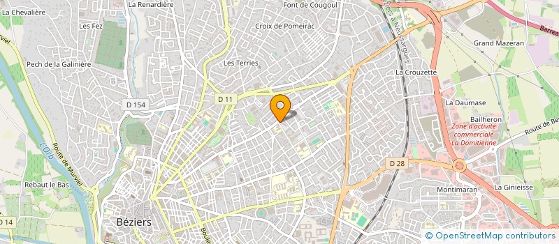 localisation de l'entreprise ORCOM PRODUCTIONS à BEZIERS