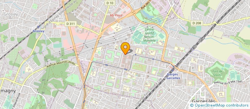localisation de l'entreprise ORCOM TECHNOLOGIES  SARCELLES