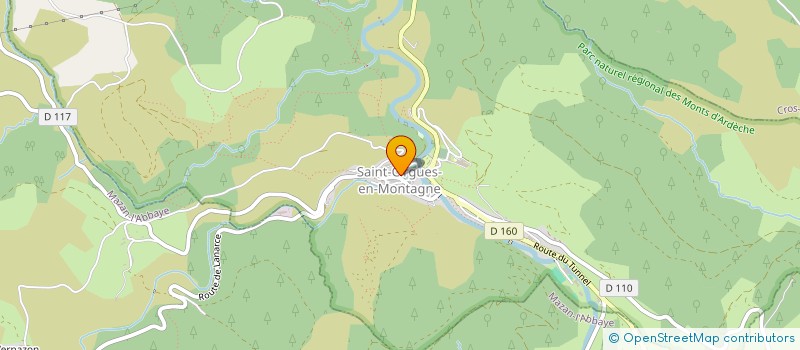 localisation de l'entreprise ORCYAME  SAINT-CIRGUES-EN-MONTAGNE