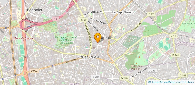 localisation de l'entreprise ORD 4 à MONTREUIL