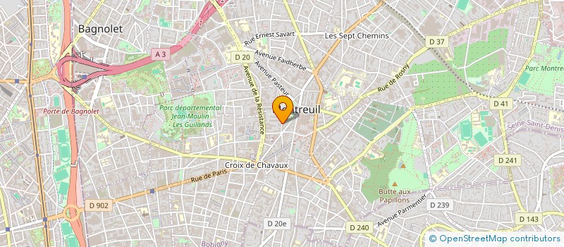 localisation de l'entreprise ORD6 à MONTREUIL