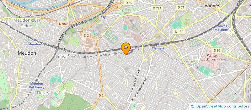 localisation de l'entreprise ORDAL  CLAMART