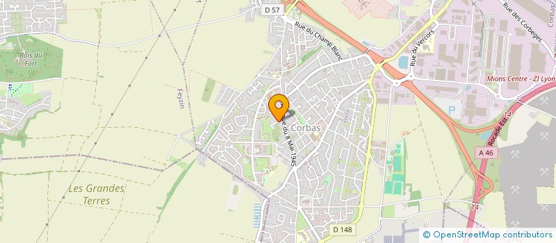 localisation de l'entreprise ORDEME à CORBAS