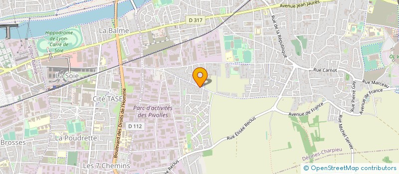 localisation de l'entreprise ORDI CLEAN à DECINES-CHARPIEU