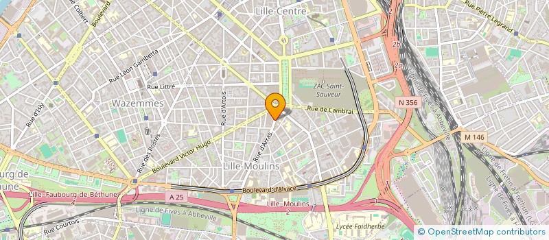 localisation de l'entreprise ORDI DU NORD à LILLE