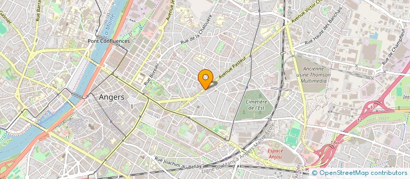 localisation de l'entreprise ORDI PRO ASSISTANCE à ANGERS