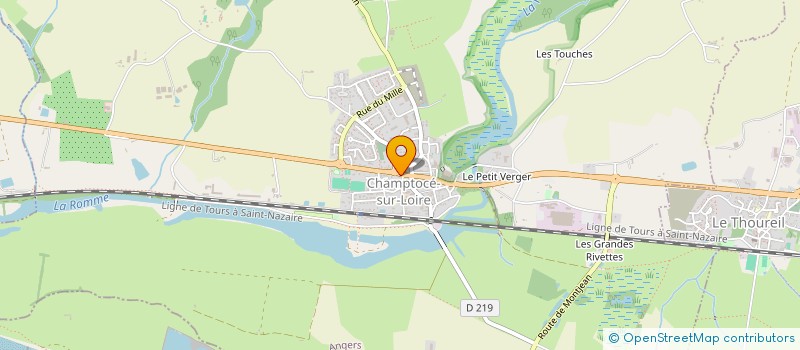 localisation de l'entreprise ORDI PRO LOIRE  CHAMPTOCE-SUR-LOIRE