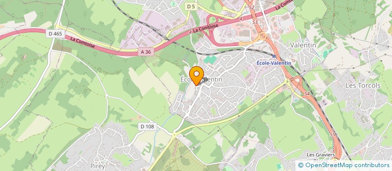 localisation de l'entreprise ORDIBAT à ECOLE-VALENTIN