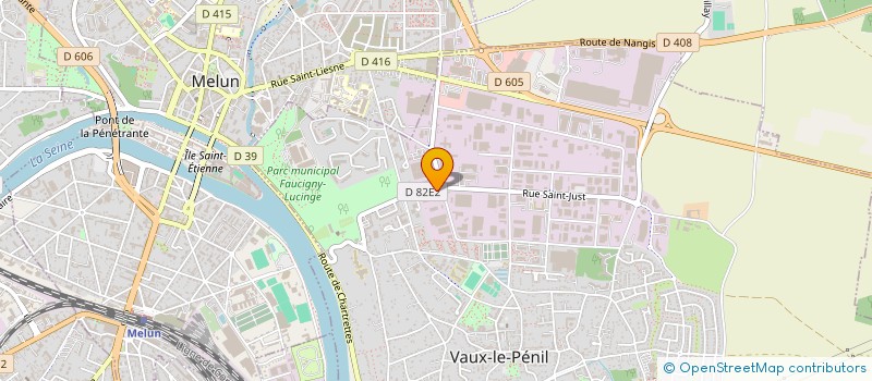 localisation de l'entreprise ORDICAB à VAUX-LE-PENIL
