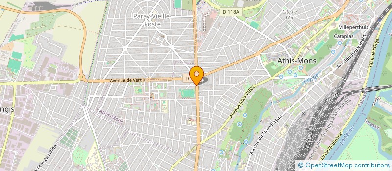 localisation de l'entreprise ORDICOPY à ATHIS-MONS