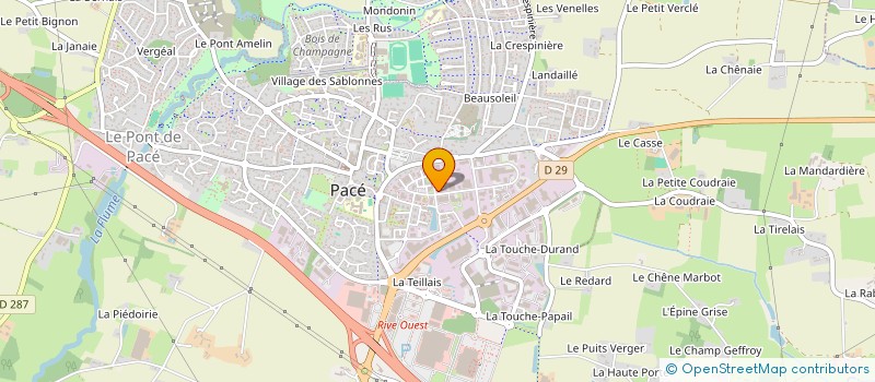 localisation de l'entreprise ORDIFLUIDES  RENNES