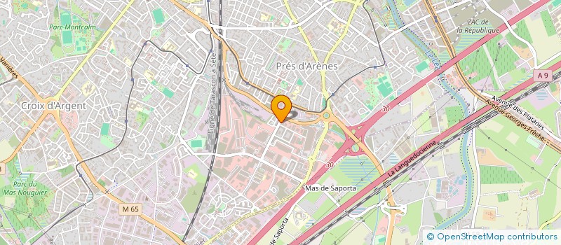 localisation de l'entreprise ORDILAN à MONTPELLIER