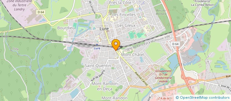 localisation de l'entreprise ORDILURE à LURE