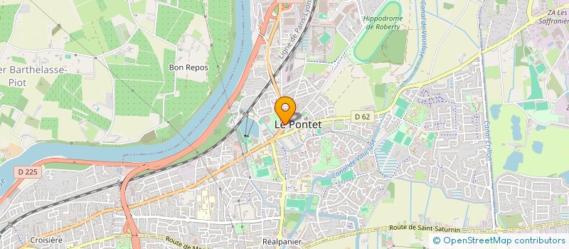 localisation de l'entreprise ORDIMATIQUE à LE PONTET