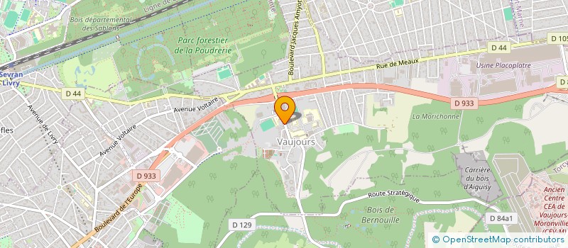 localisation de l'entreprise ORDIMPEX  VAUJOURS