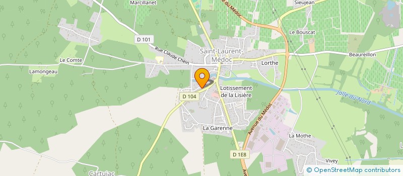 localisation de l'entreprise ORDINACLUB 33112  SAINT-LAURENT-MEDOC