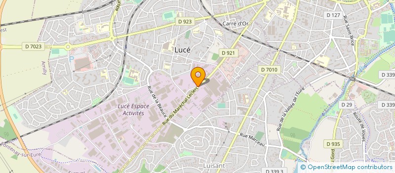 localisation de l'entreprise ORDINAPRINT à LUCE