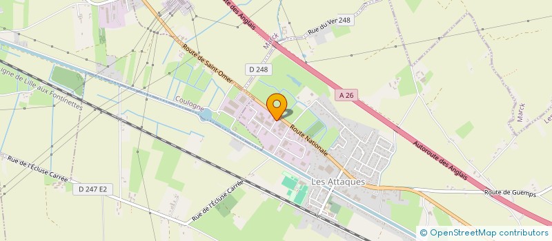 localisation de l'entreprise ORDINAPUB à LES ATTAQUES